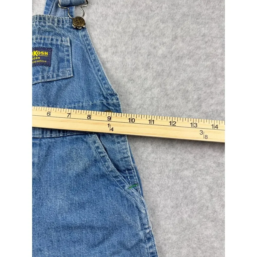 Vintage 90s Oshkosh B' Gosh Vestbak Blue Denim Overalls Infant 18 M USA